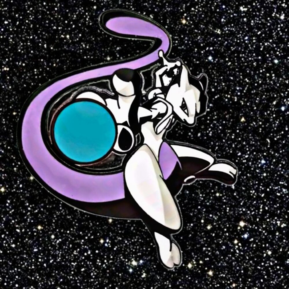 Pokemon Mewtwo Enamel Pin – Psystrike Pose Collector’s Edition